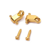 Max 2pcs/Set Copper Electric Guitar Roller String Tree Guides Retainer w/ Screws