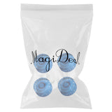 Max Blue Control Knobs Acrylic Volume Tone Knobs with White Words for LP Guitar