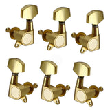 Maxbell String Tuning Peg Enclosed Big Square Head for Acoustic Electric Guitar 3R3L