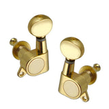 Max String Tuning Pegs Enclosed Round Button for Acoustic Electric Guitars 3R3L