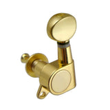 Max String Tuning Pegs Enclosed Round Button for Acoustic Electric Guitars 3R3L