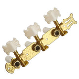 Max 3 in Line String Tuning Pegs Tuners Flower Button for Classical Guitar 3R 3L