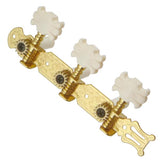 Max 3 in Line String Tuning Pegs Tuners Flower Button for Classical Guitar 3R 3L