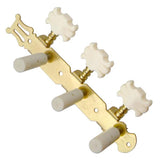 Max 3 in Line String Tuning Pegs Tuners Flower Button for Classical Guitar 3R 3L