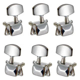 Max Tuning Pegs String Chrome Tuners Machine Heads for Acoustic Guitar Part 3R3L