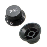 Max Guitar Black Volume + 2 Tone Control Buttons Knobs for ST Sq Electric Guitar