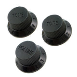 Max Guitar 1 Volume & 2Tone Control Switch Knobs for ST Sq Electric Guitar Black