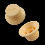 Max Guitar 1Volume & 2Tone Control Buttons Knobs for ST Sq Electric Guitar Cream