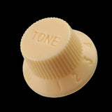 Max Guitar 1Volume & 2Tone Control Buttons Knobs for ST Sq Electric Guitar Cream