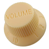 Max Guitar 1Volume & 2Tone Control Buttons Knobs for ST Sq Electric Guitar Cream