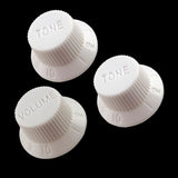 Max Guitar 1Volume & 2Tone Control Buttons Knobs for ST SQ Electric Guitar White