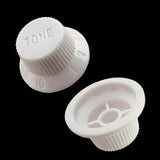 Max Guitar 1Volume & 2Tone Control Buttons Knobs for ST SQ Electric Guitar White