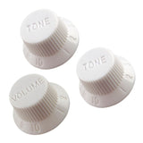 Max Guitar 1Volume & 2Tone Control Buttons Knobs for ST SQ Electric Guitar White