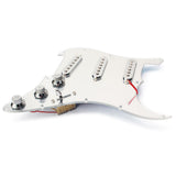 Maxbell Mirror Surface Prewired 3 Single Coil Pickguard SSS for Fender Guitar Chrome