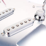 Maxbell Mirror Surface Prewired 3 Single Coil Pickguard SSS for Fender Guitar Chrome