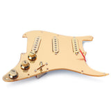 Maxbell Mirror Surface Prewired 3 Single Coil Pickguard SSS for Fender Guitar Gold