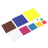 Maxbell  Montessori Materials Beads Counting Toy Plastic Colorful 1-10 Square Root Learning Kids Toys