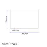 Maxbell Blank 44x29x0.2cm Scratch Plate Pickguard Sheet PVC for Acoustic Guitar Accs