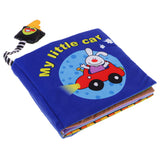 Maxbell Cute 3D Cloth Book Baby Night Educational Toys Little Car Animal Pattern Gift with Bag