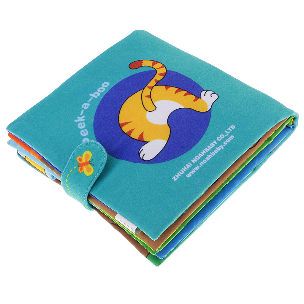 Maxbell Cute 3D Cloth Book Baby Night Educational Toys Little Tiger Animal Pattern Gift with Bag
