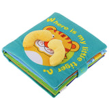 Maxbell Cute 3D Cloth Book Baby Night Educational Toys Little Tiger Animal Pattern Gift with Bag