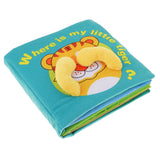 Maxbell Cute 3D Cloth Book Baby Night Educational Toys Little Tiger Animal Pattern Gift with Bag