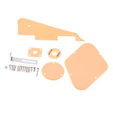 Maxbell Beige Guitar Scratch Plate Guard Cavity Switch Covers Selector Plate Bracket Screws Set for Les Paul Guitar Parts