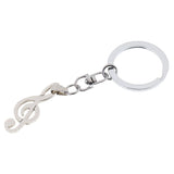 Unisex Charming Elegant Musical Note Key Ring Car Bike Handbag Decoration