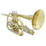 Max LADE Professional Bb Flat Cornet Brass Instrument with Carrying Case Gloves