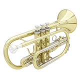 Max LADE Professional Bb Flat Cornet Brass Instrument with Carrying Case Gloves