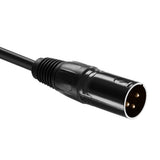 Max 2M/6.5ft DMX Stage Light Cable 3-Pin Signal XLR Male to 5-Pin Female Wire