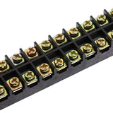 Maxbell 5 Pieces 600V 15A Dual Rows 12 Positions Screw Wire Terminal Strip Barrier Block TB1512L