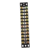 Maxbell 5 Pieces 600V 15A Dual Rows 12 Positions Screw Wire Terminal Strip Barrier Block TB1512L