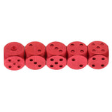Max Aluminum Alloy Round Corner Metal Dice with Dots for D&D RPG MTG Red