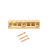 Max Gold Guitar Bridge 6 Strings Saddles Tailpiece for Guitar Replacement Parts