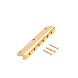 Max Gold Guitar Bridge 6 Strings Saddles Tailpiece for Guitar Replacement Parts