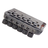 Max 1 Set Fixed Guitar Bridge Tailpiece Nut Set for Musical Instrument Black