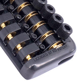 Max 1 Set Fixed Guitar Bridge Tailpiece Nut Set for Musical Instrument Black