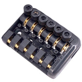 Max 1 Set Fixed Guitar Bridge Tailpiece Nut Set for Musical Instrument Black