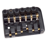 Max 1 Set Fixed Guitar Bridge Tailpiece Nut Set for Musical Instrument Black