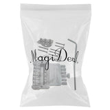 Max 1 Set 6 String Saddle Headless Guitar Bridge Tailpiece for Electric Guitar