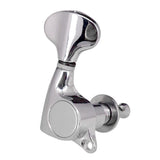 Max 6 Pieces Sealed-gear Acoustic Guitar Tuning Pegs Tuners Machine Heads Silver