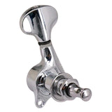 Max 6 Pieces Sealed-gear Acoustic Guitar Tuning Pegs Tuners Machine Heads Silver