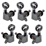 Max Guitar Tuning Pegs Tuners Machine Heads for Electric/Acoustic Guitar Black