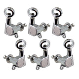 Max Guitar Tuning Pegs Tuners Machine Heads for Electric/Acoustic Guitar Silver