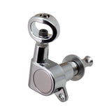 Max Guitar Tuning Pegs Tuners Machine Heads for Electric/Acoustic Guitar Silver
