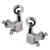 Max Guitar Tuning Pegs Tuners Machine Heads for Electric/Acoustic Guitar Silver
