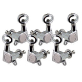 Max Guitar Tuning Pegs Tuners Machine Heads for Electric/Acoustic Guitar Silver