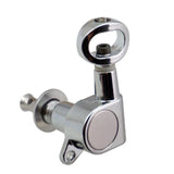 Max Guitar Tuning Pegs Tuners Machine Heads for Electric/Acoustic Guitar Silver