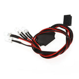 Max RC Car Round LED Light & Cover for 1:10 Axial SCX10 90046 D90 RC Car 4pcs